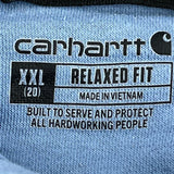 Carhartt Hoodie - 2XL Blue Cotton