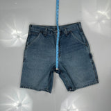 Carhartt Denim Shorts - 32W 9L Blue Denim