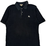 Burberry Brit Polo Shirt - Large Black Cotton