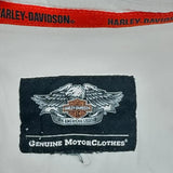Racing Harley Davidson Graphic Shirt - XL White Cotton