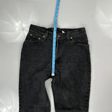512 Levis Slim Fit Jeans - 29W UK 10 Black Cotton