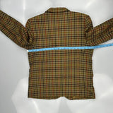Burberry Checked Blazer - XL Multicoloured Wool Blend