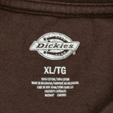Dickies T-Shirt - XL Brown Cotton
