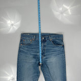 501 Levis Jeans - 36W 32L Blue Cotton