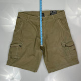Kuhl Cargo Shorts - 36W 12L Khaki Cotton Blend