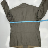 Christian Dior Pinstripe Blazer - Large Grey Wool Blend