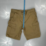 Carhartt Cargo Shorts - 38W 11L Khaki Cotton
