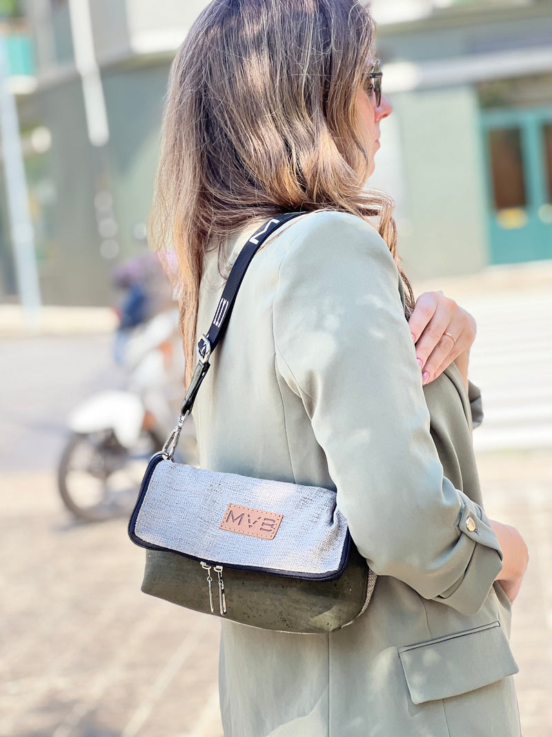 Double-Sided Crossbody Flop Bag soft earth