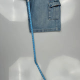 Fubu Cargo Carpenter Shorts - 36W 12L Light Wash Denim