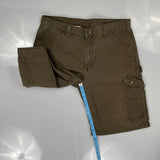 Carhartt Cargo Shorts - 36W 11L Brown Cotton
