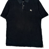 Burberry Brit Polo Shirt - Large Black Cotton