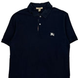 Burberry Brit Polo Shirt - Medium Navy Cotton