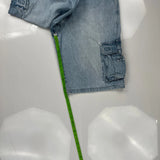 Enyce Hip Hop Cargo Shorts - 34W 12L Light Wash Denim