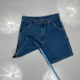 Carhartt Cargo Denim Shorts - 34W 8L Blue Denim