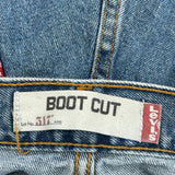 517 Levis Boot Cut Jeans - 36W 30L Blue Cotton