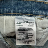 Dickies Carpenter Jeans - 34W 30L Blue Cotton