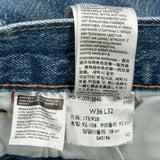 501 Levis Jeans - 36W 32L Blue Cotton