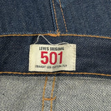 501 Levis Jeans - 34W 30L Dark Wash Denim