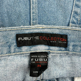 Fubu Cargo Carpenter Shorts - 36W 12L Light Wash Denim