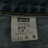 512 Levis Slim Fit Jeans - 28W UK 8 Blue Cotton