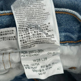 501 Levis Jeans - 28W UK 8 Blue Denim