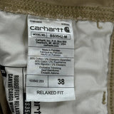 Carhartt Cargo Shorts - 38W 11L Khaki Cotton