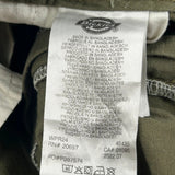 Dickies Cargo Trousers - 35W 30L Green Cotton