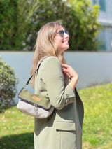 Double-Sided Crossbody Flop Bag soft earth