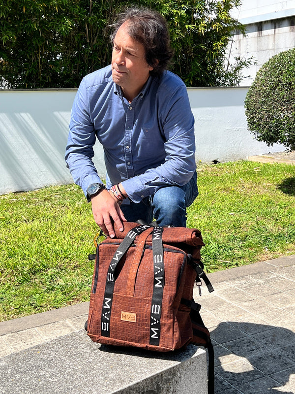 Xplorer Vegan Backpack for travel croco