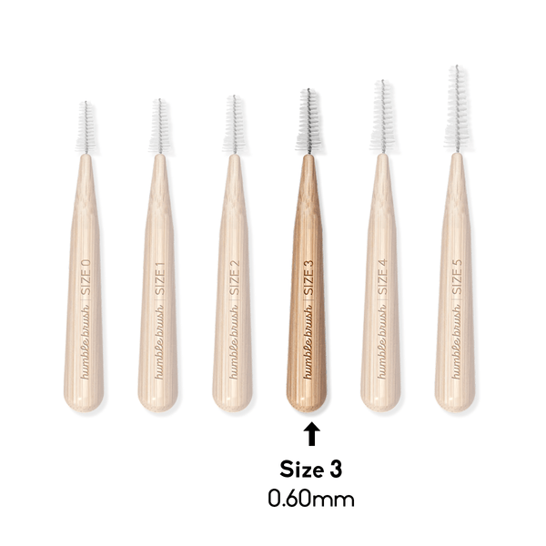 Interdental Brush Bamboo - Blue 6-P (SIZE 3 - 0,6 mm)