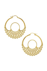 Iris Hoops Gold Large