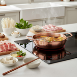 Anygleam Stock Pot Rosegold-L Stainless Steel HotPot Without Lid Single-Layer Cooking Soup Noodle Sea Food Home Kitchen Restaurant Tools