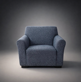 Anyseat 1-Seater Sofa Cover – Navy Blue Style Slipcover for Living Room Chair Protection