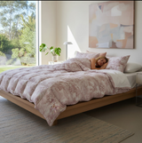 Anyhouz Duvet Cover – Rose Gold Cloudy Fluffy Puffer Bed Comforter