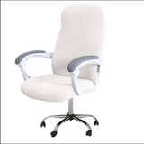 Anyseat White Office Chair Cover – Waterproof Stretchable Spandex Jacquard Slipcover, Anti‑Dirt Protection