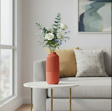 ANYDECO Flower Vase Rosy Red Large Nordic Style Pot Room Home Decor