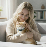 Anypet Small Mint Green Cat Collar with Safety Buckle, Bell & Durable Adjustable Strap – Stylish Comfortable Pet Accessory for Cats