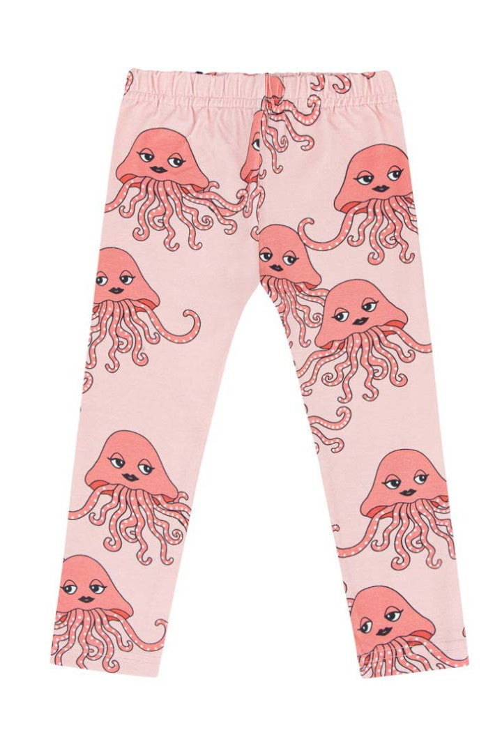 Organic cotton pink leggings - Jellyfish