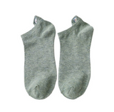 Anyfootwear 5 Pairs One Size 4-5 Green Fashion Funny Unisex Cotton Short Socks 3D Stereoscopic Heel Embroidery Cute Candy Color Casual Socks