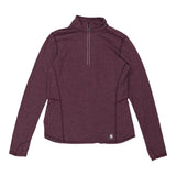 Carhartt 1/4 Zip - XS Purple Polyester