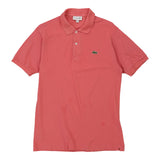 Lacoste Polo Shirt - Medium Pink Cotton