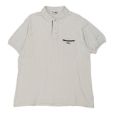 Made in France Lacoste Polo Shirt - XL White Cotton