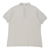 Made in France Lacoste Polo Shirt - XL White Cotton