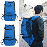 Anypet XL Blue Pet Carrier Backpack with Pockets – Travel & Driving Bag for Medium to Large Dogs