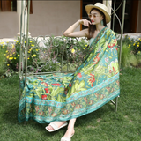 Anyyou 100% Mulberry Silk Light Green Scarf Women Luxury Long Shawl – Beach Wear, Swimwear Cover Up, Pashmina Foulard Fashion Accessory