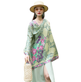Anyyou 100% Mulberry Silk Mint Green Scarf Women Luxury Long Shawl – Beach Wear, Swimwear Cover Up, Pashmina Foulard Fashion Accessory