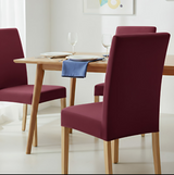 Anyseat Maroon Elastic Chair Cover – Plain Dining Slipcover & Home Décor