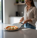 Anygleam 35.5x30.5cm Pizza Shovel With Foldable Wooden Handle Bakeware Kitchen Tools Oxidation