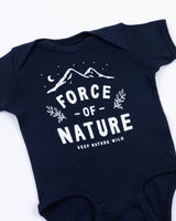 Force of Nature Baby Bodysuit | Navy