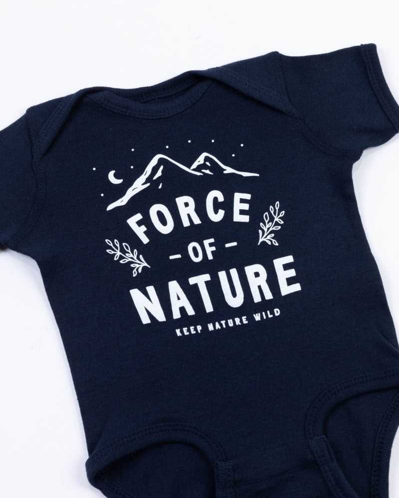 Force of Nature Baby Bodysuit | Navy